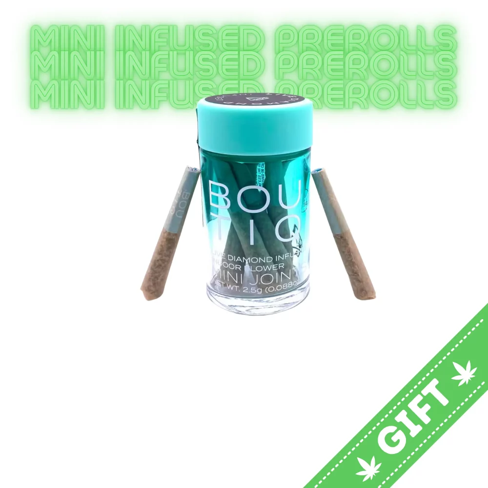 Giving Tree gifts Infused Mini Pre-rolls. Pre rolls made compact. Perfect for a night out or to carry around. Same potency, same taste. Just mini!