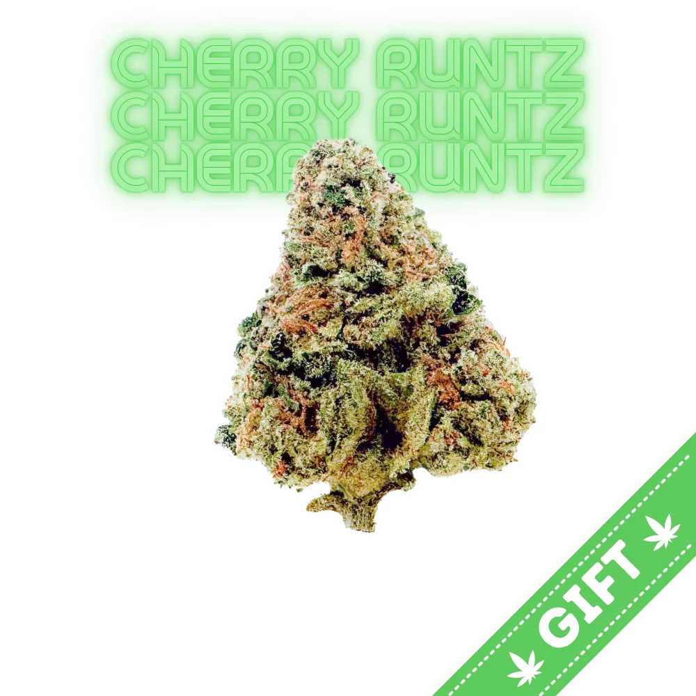 Cherry Runtz indica hybrid strain in DC with sweet candy terps that is sure please! Smooth and relaxing. Great for a night out or relaxation at home.